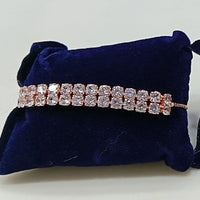 Tip Top Jewellers Rose Gold Plated Crystal Stone Bracelet