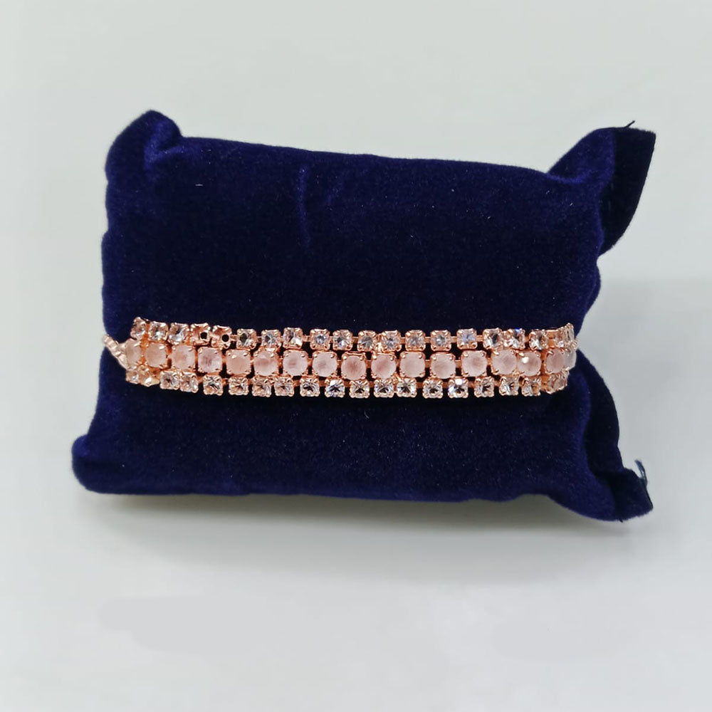 Tip Top Jewellers Rose Gold Plated Crystal Stone Bracelet