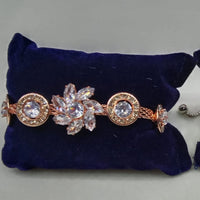 Tip Top Jewellers Rose Gold Plated Crystal Stone Bracelet