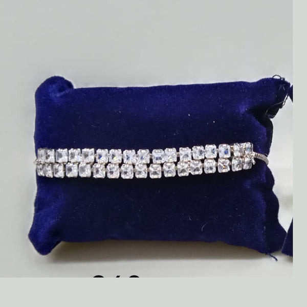 Tip Top Jewellers Silver Plated Crystal Stone Bracelet