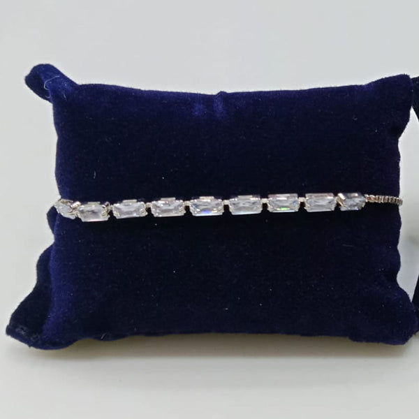 Tip Top Jewellers Silver Plated Crystal Stone Bracelet