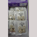 Tip Top Jewellers Stunning Kundan Stone And Pearl Jhumki Earrings (Pack of 12)