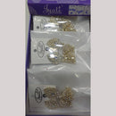 Tip Top Jewellers Stunning Kundan Stone And Pearl Jhumki Earrings (Pack of 6)