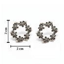 Urthn Oxidised Plated Pack of 2 Assorted Studs Combo (Pack Of 6)