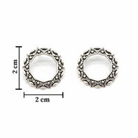 Urthn Oxidised Plated Pack of 2 Assorted Studs Combo (Pack Of 6)