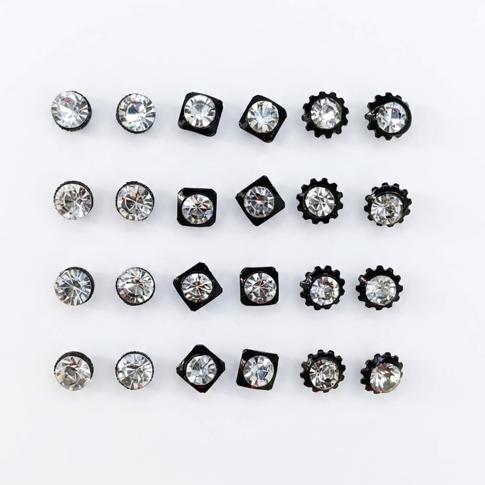 Urthn Austrian Stone Pack of 3 Stud Earrings Set for Women