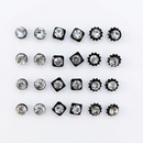 Urthn Austrian Stone Pack of 3 Stud Earrings Set for Women
