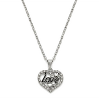 Urthn  Silver Plated Chain Pendant Earrings Rings And Bracelet Jewellery Combo Set (Pack of 6)