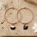 Urthn Rose Gold Plated Elegant Meenakari Openable Bracelet For Women & Girls