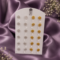 Urthn Elegant Butterfly Set Of 12 Studs Earrings Combo for Party Wear