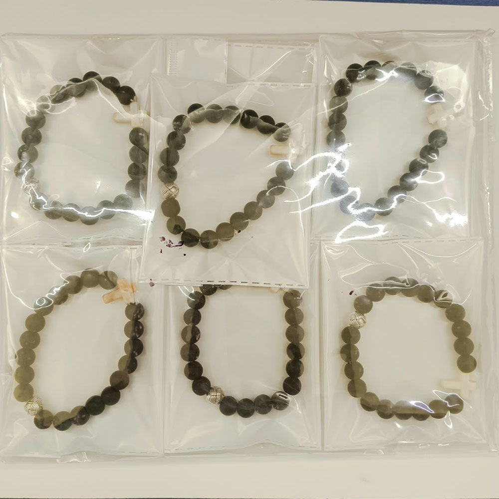 Urthn Matte Beads Pack of 12 Bracelet Combo 