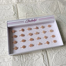 Urthn Premium Rose Gold Plated Assorted Design Crystal Stone Rings Set