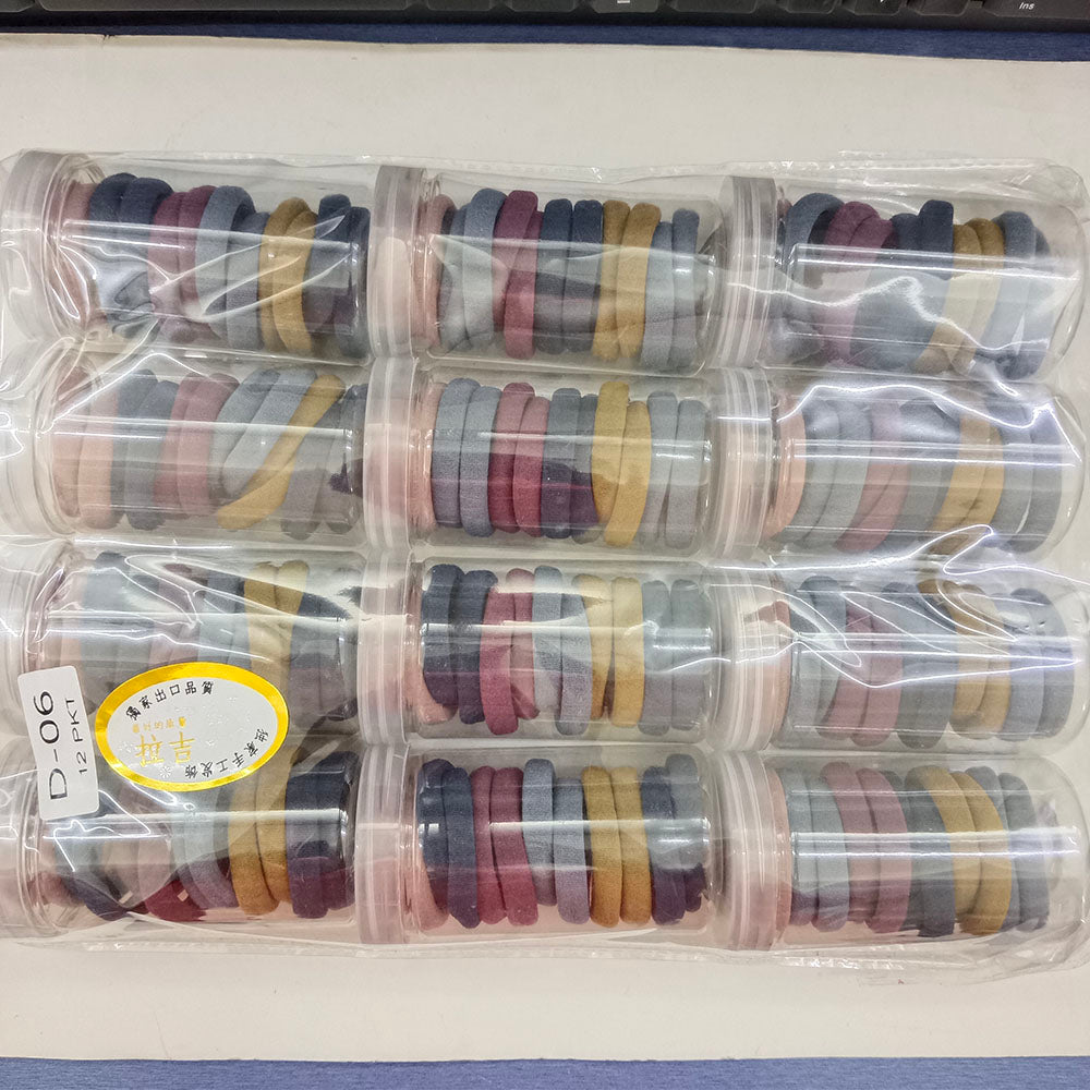 Urthn Set of 12 Soft Multicolor Hair Rubber Bands for Women & Girls-1006301