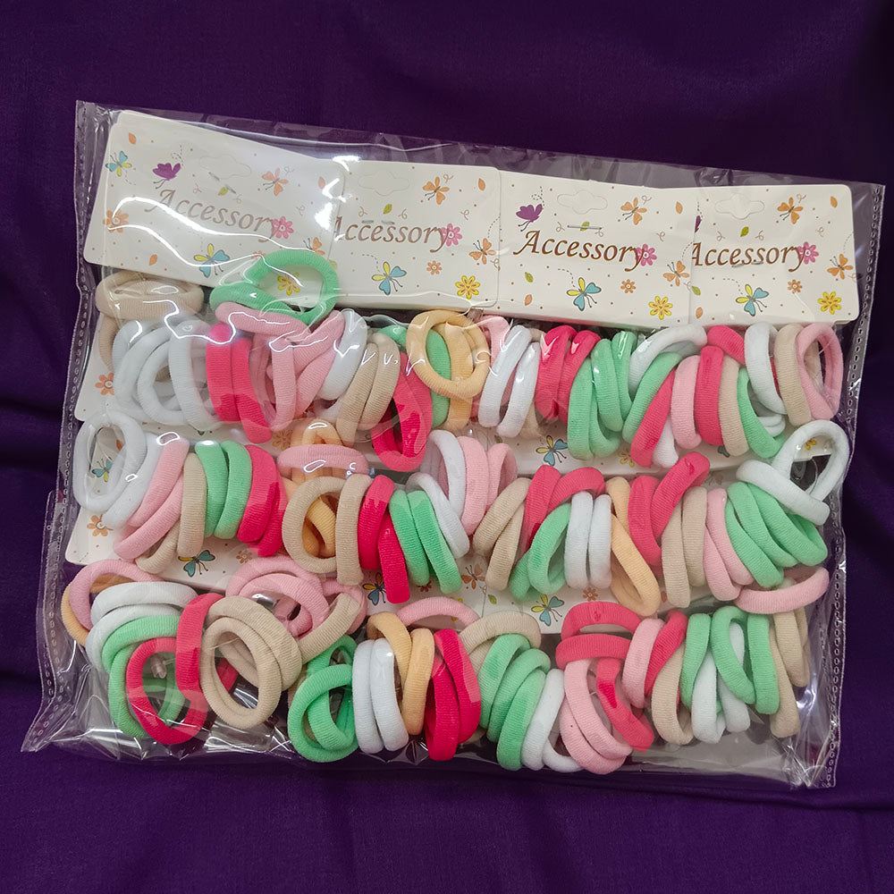 Urthn Set of 12 Soft Multicolor Small Hair Rubber Bands for Women & Girls-1006321