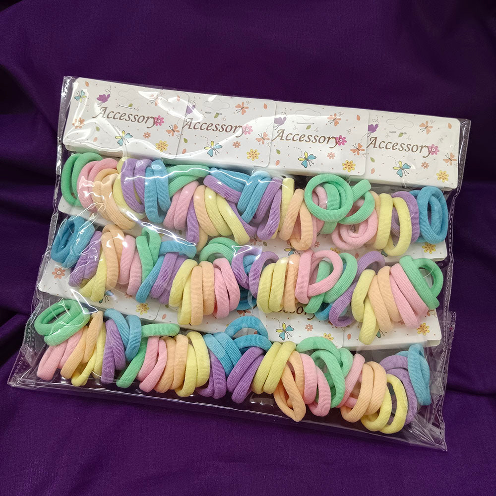 Urthn Set of 12 Soft Multicolor Small Hair Rubber Bands for Women & Girls-1006326