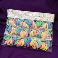 Urthn Set of 12 Soft Multicolor Small Hair Rubber Bands for Women & Girls-1006326