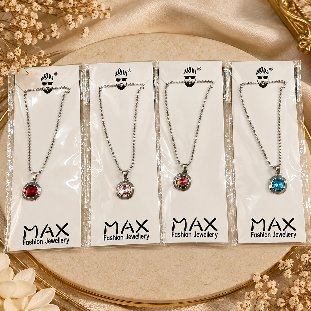 Urthn Crystal Stone Chain Pendant For Women/ Girls