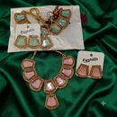 Urthn Gold Plated Crystal Stone Fashion Jewellery Combo Set