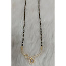 Tarangavi Austrian Stone And Black Beads Designer Mangalsutra