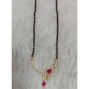 Tarangavi Austrian Stone And Black Beads Designer Mangalsutra