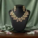 Tarangavi Premium Pota Stone Traditional Necklace Set
