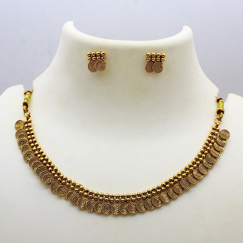 Lalita Creation Gold Plated Necklace Set