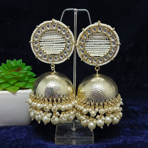 Darshana Jewels Gold Plated Jhumki Earrings