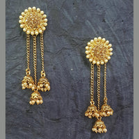 Shreeji Gold Plated Jhumki Earrings