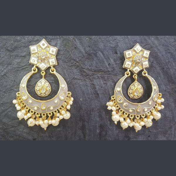 Shreeji Gold Plated Dangler Earrings
