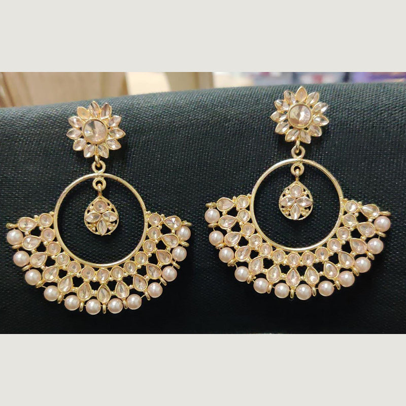 Shreeji Gold Plated Dangler Earrings