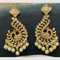 Shreeji Gold Plated Dangler Earrings