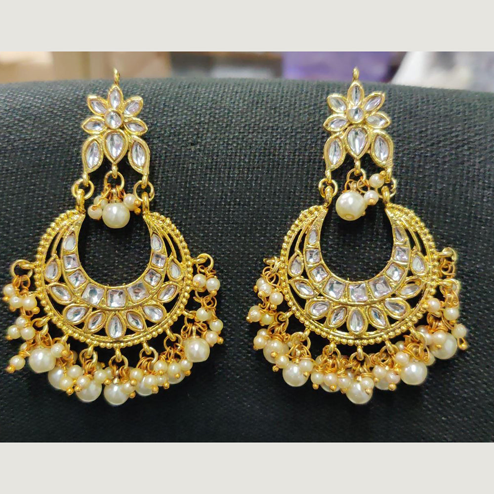 Shreeji Gold Plated Dangler Earrings