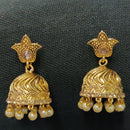 Shreeji Gold Plated Jhumki Earrings