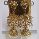 Shreeji Gold Plated Crystal Stone Jhumki Earrings