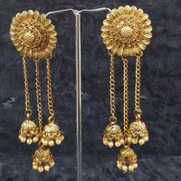 Shreeji Gold Plated  Jhumki Earrings