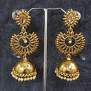 Shreeji Gold Plated Crystal Stone Jhumki Earrings