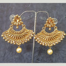 Shreeji Gold Plated Crystal Stone Dangler Earrings