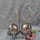 Darshana Jewels Oxidised  Plated Jhumki Earrings