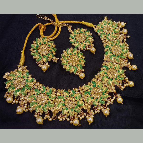 Om Creations Gold Plated Necklace Set
