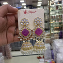 Om Creations Gold Plated Jhumki Earrings