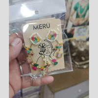 Om Creations Ethnic Style Pota Stone And Pearl Earcuff