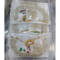 Om Creations Designer Kundan Stone Necklace Set 