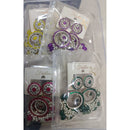 Om Creations Kundan and Meenakari Pearl Dangler Earrings for Women