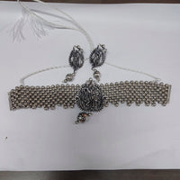 Darshana Jewels Oxidized Plated Necklace Set