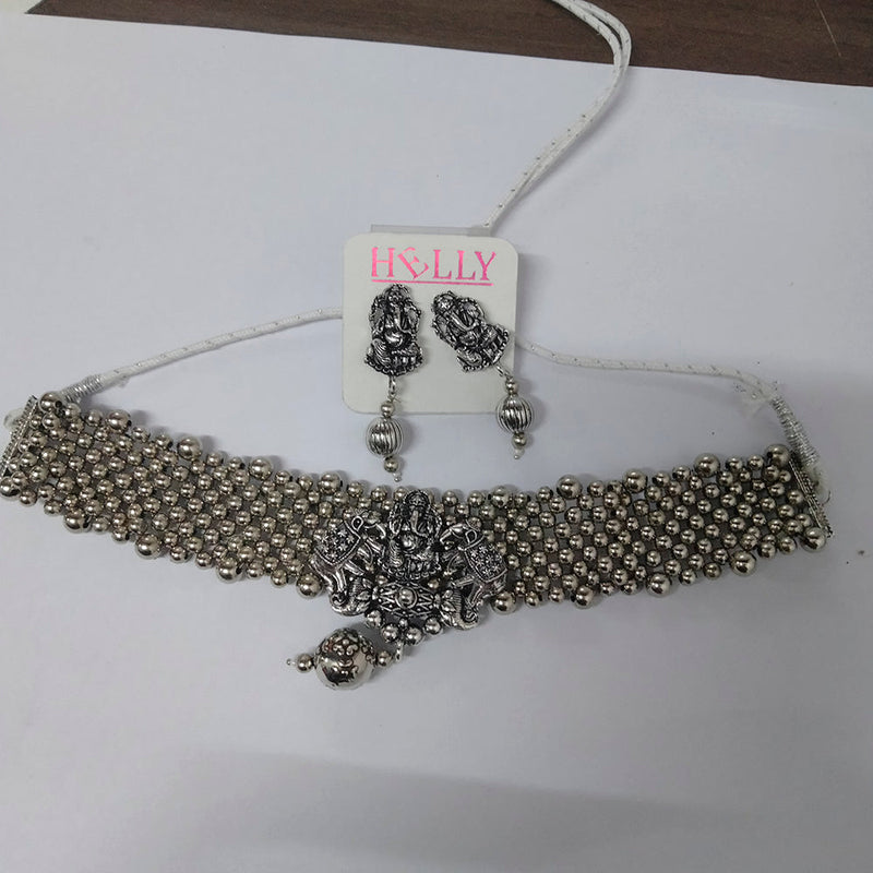 Darshana Jewels Oxidized Plated Necklace Set