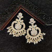 Darshana Jewels Gold Plated Kundan Stone Dangler Earrings