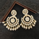 Darshana Jewels Premium Kundan Stone And Pearl Dangler Earrings For Women