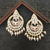 Darshana Jewels Gold Plated Kundan Stone Dangler Earrings