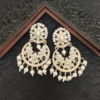 Darshana Jewels Gold Plated Kundan Stone Dangler Earrings