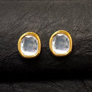 Darshana Jewels Premium Kundan Stone And Pearl Dangler Earrings For Women